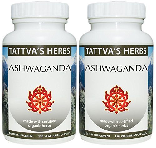 Ashwagandha Raw Organic 500 mg 240 Vcaps (2 pack - 120 ct./ea) Ashwagandha Raw Organic 500 mg 240 Vcaps (2 pack - 120 ct./ea)