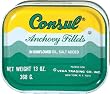 Roland Consul Flat Anchovy Fillets, 13-Ounce Can (Pack of 2)