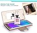 Galaxy Note 7 Case, Note 7 Case, FYY [Makeup Mirror] Premium PU Leather Samsung Galaxy Note 7 Wallet Case with Cosmetic Mirror and Bow-knot Strap Rose Gold+Gold