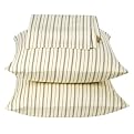 Maxine Stripe Print 300Tc Sheet Set - Mocha