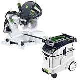 Festool KS 120 Dual Compound Sliding Miter Saw + CT 48 E Dust Extractor Package