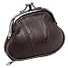 100% Leather Change Purse with Clasp