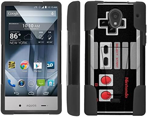 Mobiflare [Sharp AQUOS Crystal] Nintendo Game Control Armor Kick Flip Grip Case with Built In KickStand