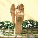TALL GARDEN DECOR ANGEL BIRD FEEDER OUTDOOR PATIO YARD