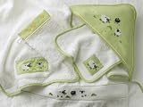 gordonsbury little barn crib bedding: Newborn Hooded Towel and Mitt - Little Barn by Gordonsbury