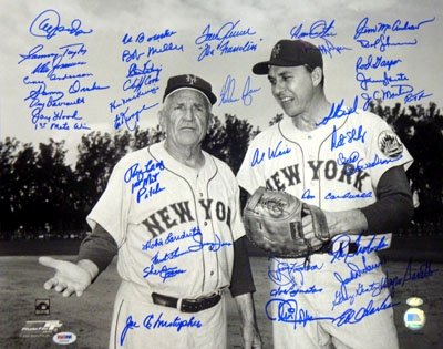 NY Mets Reunion Multi Signed Autographed/Hand Signed 16x20 Photo (42 Signatures) Nolan Ryan & Tom Se