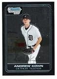 2006 Bowman Chrome Prospects BC40 Andrew Kown XRC (Baseball Cards) Detroit Tigers (XRC - Extended Rookie Card)