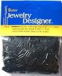 1/4 In. Glass Bugle Bead, Black Opaque
