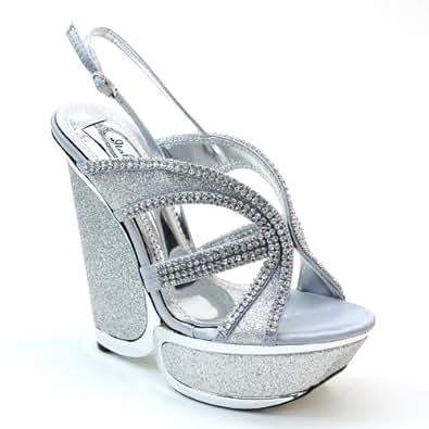 amazon silver heels