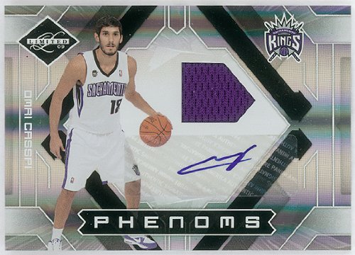 Omri Casspi 2009-10 Panini Limited Rookie Jersey Autograph Serial #195/299