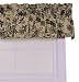 Ellis Curtain Palmer Floral Toile Tailored Valance Window Curtain, Black