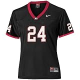 Nike Georgia Bulldogs #24 Black Ladies Replica Football Jersey