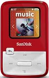 SanDisk Clip Zip 4GB MP3 Player with FM Radio - Red