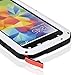 Lentenda Waterproof Shockproof Aluminum Gorilla Metal Cover Case for Galaxy S5 Love Mei (white)