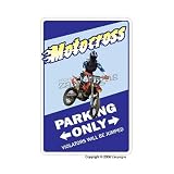 MOTOCROSS Sign parking motorcross dirt bike decal gift