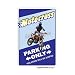 MOTOCROSS Sign parking motorcross dirt bike decal gift