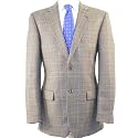 Brook Taverner Brown Check Wool Jacket - 42L
