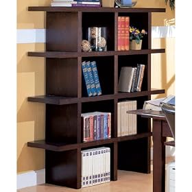 Wood Grain Finish Home Office Bookcase by Coaster by Coaster