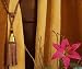 Pair Fancy 2 Color handmade Curtain Tieback / Tiebacks / Tassel / Tassels with wooden disc