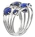 Amazon Collection Sterling Silver Multi-Stone Ring