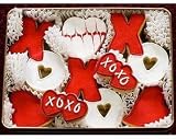 Hugs and Kisses Decorated Sugar Cookie Gift Tin