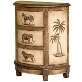 Review Powell Furniture 555-336 / Powell Masterpiece Demilune 3-Drawer Chest