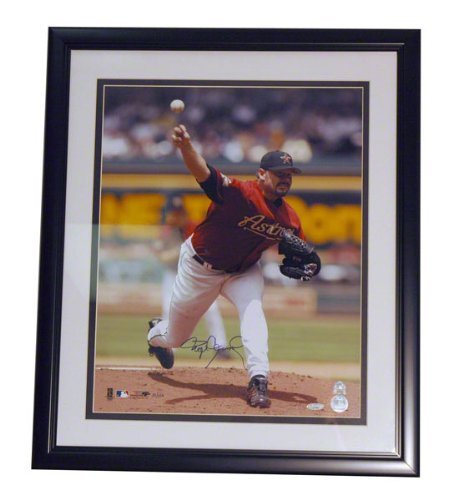 Roger Clemens Autographed Houston Astros Autographed Framed and Matted 16x20 Photo