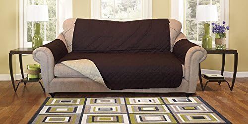 Reversible Furniture Protector Premium - Protects furniture from stains, spills, pets and children accidents (Sofa, Chocolate/Tan)