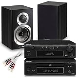 Denon D-F107DAB (Black) micro separates CD (inc front iPod compatible USB input) / DAB receiver  + Wharfedale Diamond 10.0 speakers (Blackwood) + 2 x 5m QED Original speaker cable with 4mm plugs. 2 Year Guarantee.