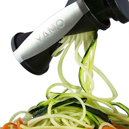 Premium Vegetable Spiralizer - Spiral Vegetable Slicer - Carrot or Zucchini Spaghetti Veggie Pasta Maker - With Stainless Steel Blades