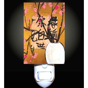 Oriental Cherry Blossoms Decorative Night Light by Unknown