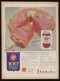 1959 A&P Strawberry Charlotte Pie Preserves Print Ad (8788)