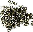 Rockin Beads Brand, 100 Antiqued Brass/gold Plated Lobster Claw Jewelry Findings Clasps 12x7mm 100pc