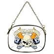 Cosmetic Bag (Clutch Purse, Makeup Bag) (2-Sided) of Live Fast Die Young Skull Flames and Pistons (Harley Davidson, Hog, Motorcycle Riding, Bike Riding, West Coast Choppers, Orange County Choppers, American Chopper)