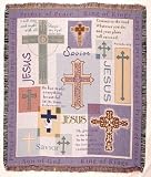 Global Crosses Religious Jesus Tapestry Throw Blanket 50 x 60 Global Crosses Religious Jesus Tapestry Throw Blanket 50 x 60