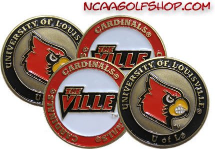 Louisville Cardinals Golf Ball Markers
