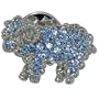 Topaz Blue Sheep Animal Brooches Pin