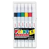 UPC 070530637205 product image for Uni® Paint Opaque Oil Based Paint Marker, Fine Point, 6 Color Set (SAN63720) | upcitemdb.com