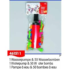 Luftballon Wasserbombe mit Wasserpumpe 50St