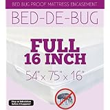 Bed Bug Mattress or Box Spring Encasement Full XD Size 54 X 75 X 16 Bed Bug Cover