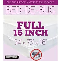 Bed Bug Mattress or Box Spring Encasement Full XD Size 54 X 75 X 16 Bed Bug Cover