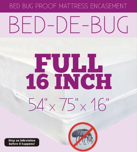Bed Bug Mattress or Box Spring Encasement Full XD Size 54 X 75 X 16 Bed Bug Cover