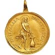 14K Yellow Gold The Scourging Medal - 33.00mm