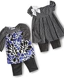 Sweet Heart Rose Baby Girl Baby Doll Dress & Leggings Set