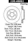 Power Slot 12646061SR Brake Rotor for Eclipse