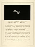 1925 Ad Black-Starr Frost Jewelers Engagement Rings - Original Print Ad