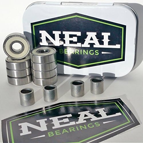 NEAL Precision Skate Bearings 608rs - Skateboard - Longboard - Inline - Scooter