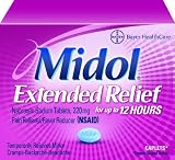 Midol Extended Relief, 220mg Caplets, 20-Count