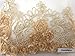 Corsage Lace Embroidered Roses on Mesh Champagne 56 Inch Wide Fabric By the Yard (F.E.