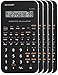 Sharp EL-501XBWH Scientific Calculator 5 Pack